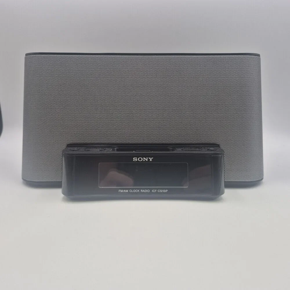 SONY ICF-CS10iP Dream Machine IPOD Dock FM/AM CLOCK RADIO Tested Working